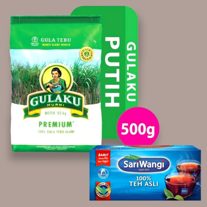 

Paket Hemat Sembako Gulaku - Teh Sariwangi ( isi 25 )