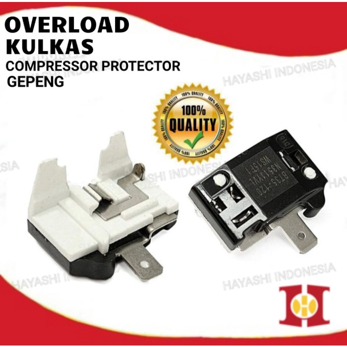 Overload Kulkas Gepeng Protector Pengaman Kompresor SHARP LG Toshiba