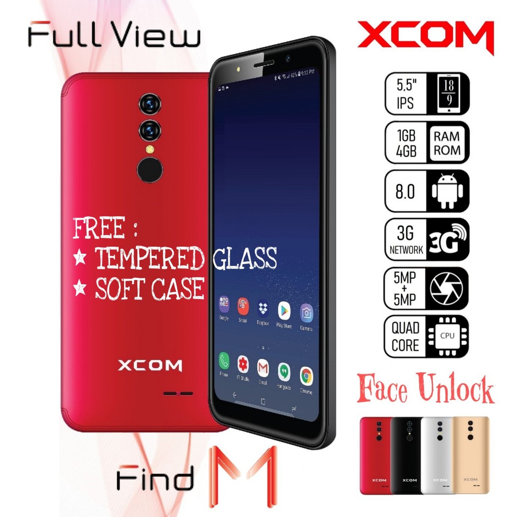 XCOM FIND M - HP ANDROID RAM 1GB/4GB - SMARTPHONE - HP ANDROID MURAH