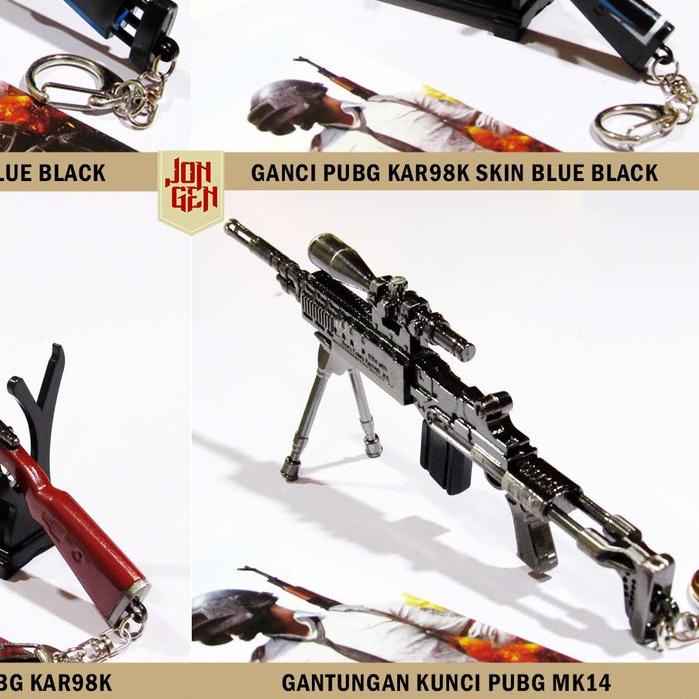 ● Gantungan Kunci Miniatur PUBG 18cm Sniper Awm M24 Suppressor Kar98k Akm ☺