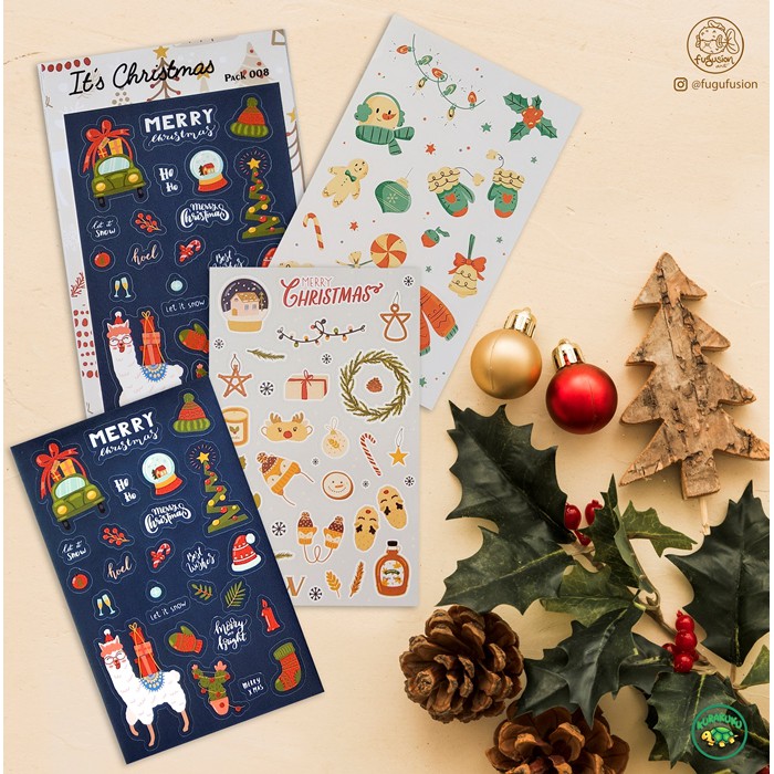 

Sticker / Stiker Deco Aesthetic Pack It’s Christmas 008 Utk Scrapbook, Buku, Diary, Journal, dll