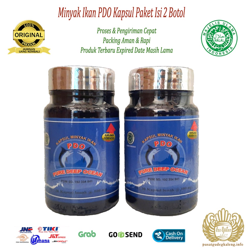 Minyak Ikan PDO - Pure Fish Oil Paket Isi 2 Botol