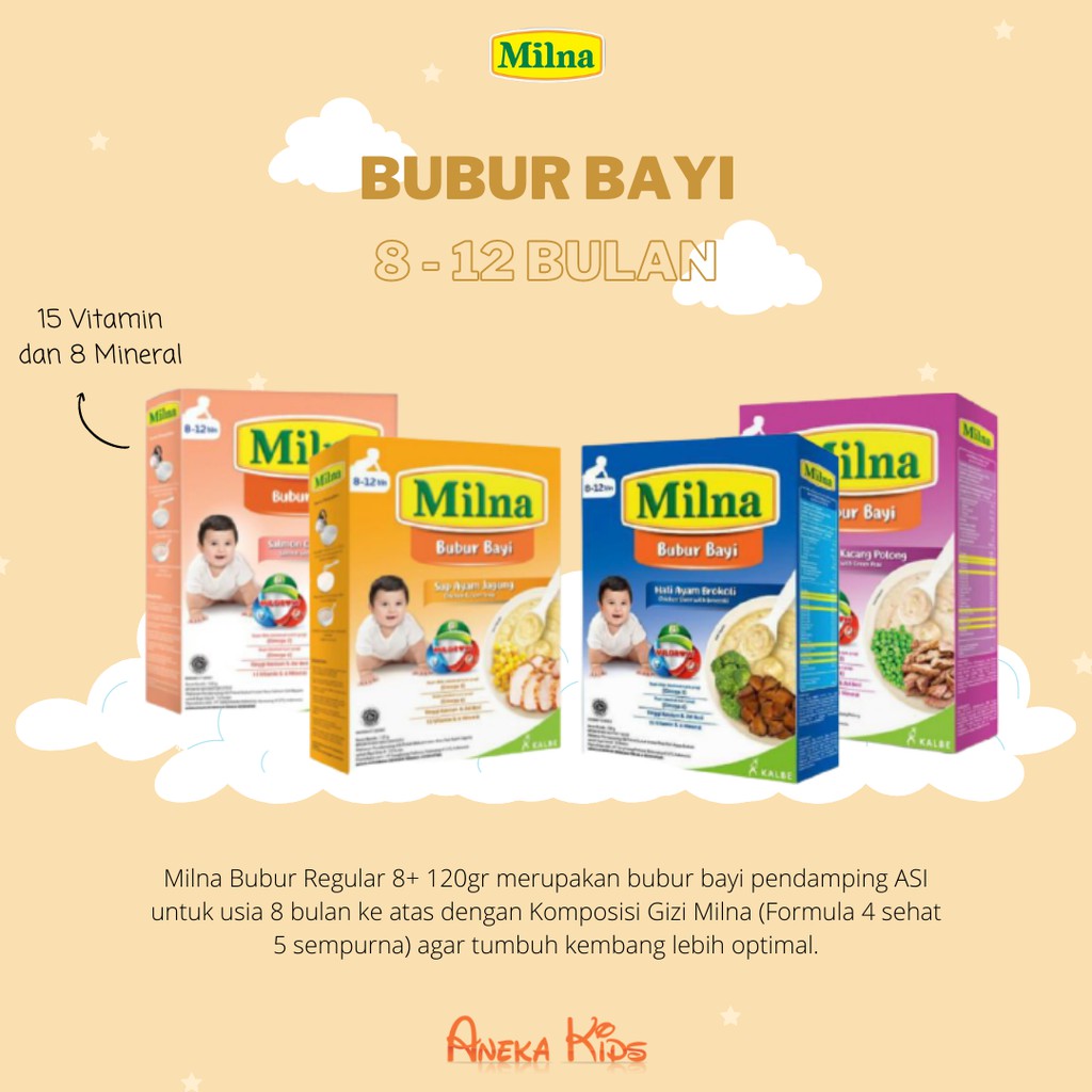 Milna bubur bayi 8-12 bulan