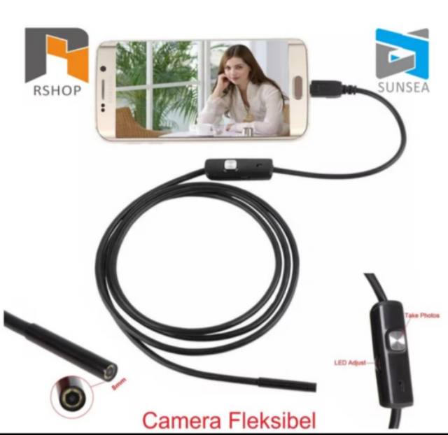 Endoscope IP Fokal Distance Endoscope Kamera 7mm 4cm Panjang 2Meter