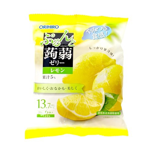 

Orihiro Konyaku Jelly Pouch Lemon Flavour/Permen Jepang Jelly 120gr