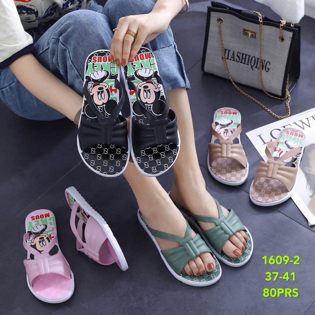 GG Sandal Slop Breslin Wanita Mickey Pita 1609-2