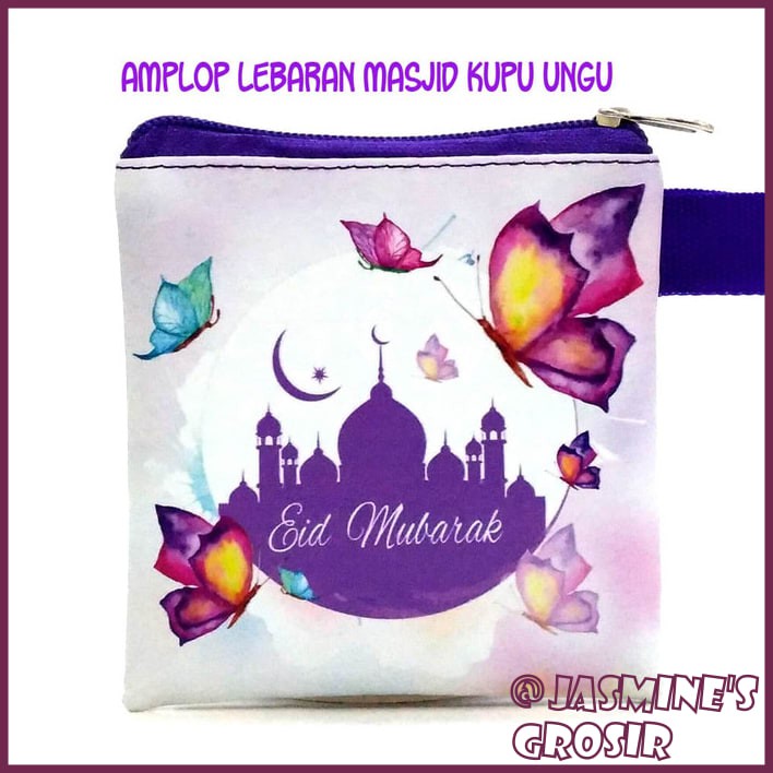 

Dompet Pouch Amplop Fitrah Lebaran Idul Fitri Case MASJID KUPU UNGU