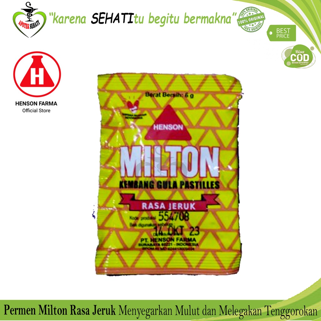 Milton Permen Sachet All Varian Milton Pastiles Candy