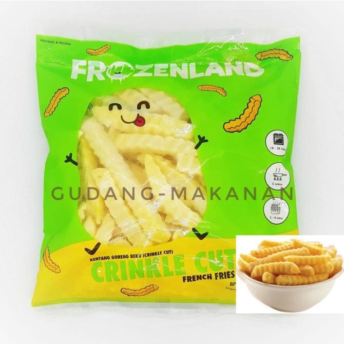 

Kentang Goreng / Crinkle Cut French Fries Frozenland 500 gr