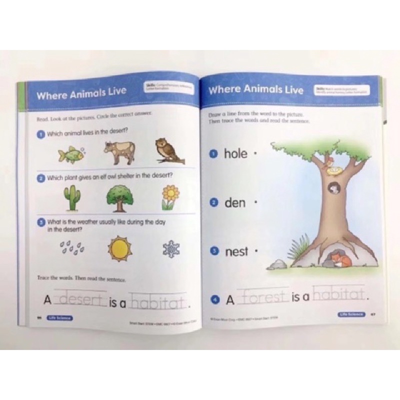 Evan moor smart start stem workbook - activity book 1 set 3 books