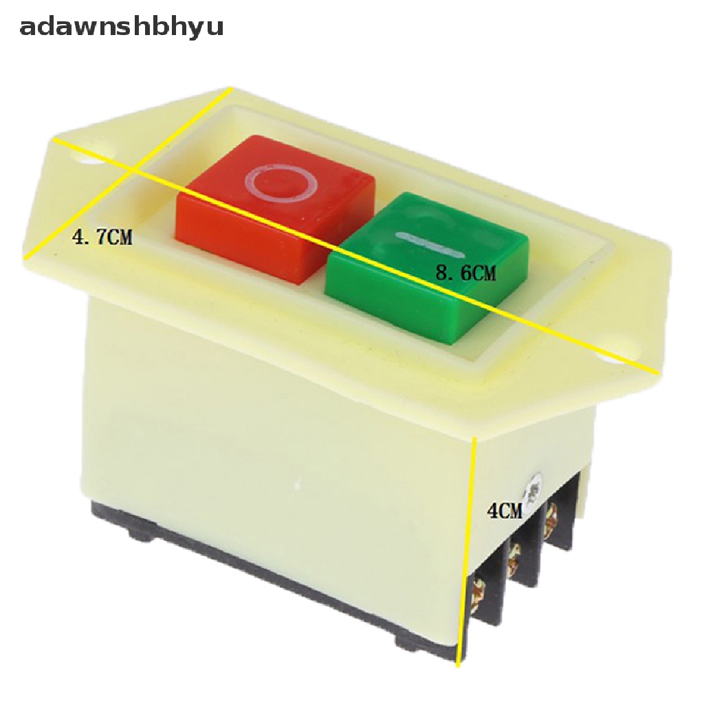 Adawnshbhyu LC3-10 10A On-Off Push Button Switch Tombol Start Untuk Mesin Gerinda Bench