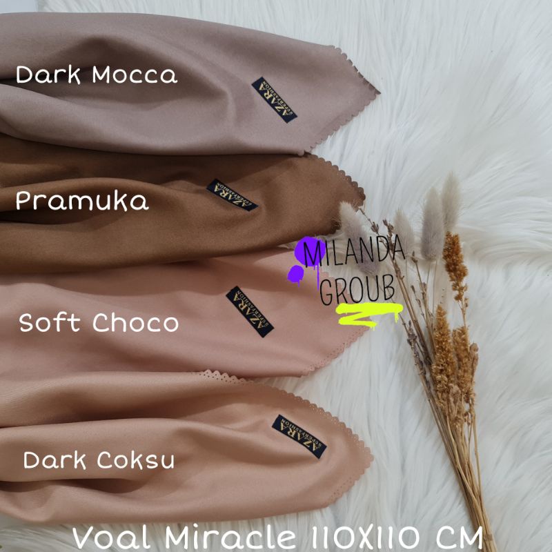 Azara Hijab Segiempat Voal Miracle Lacer Cut Oskara Masahi 110X110 CM-7