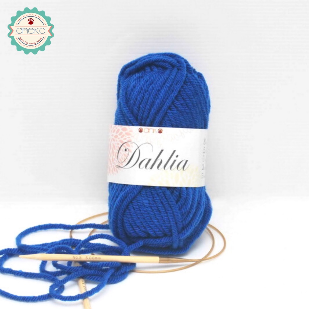 Benang Rajut Karpet Dahlia / Carpet Yarn - 1837 ( Biru Tua )