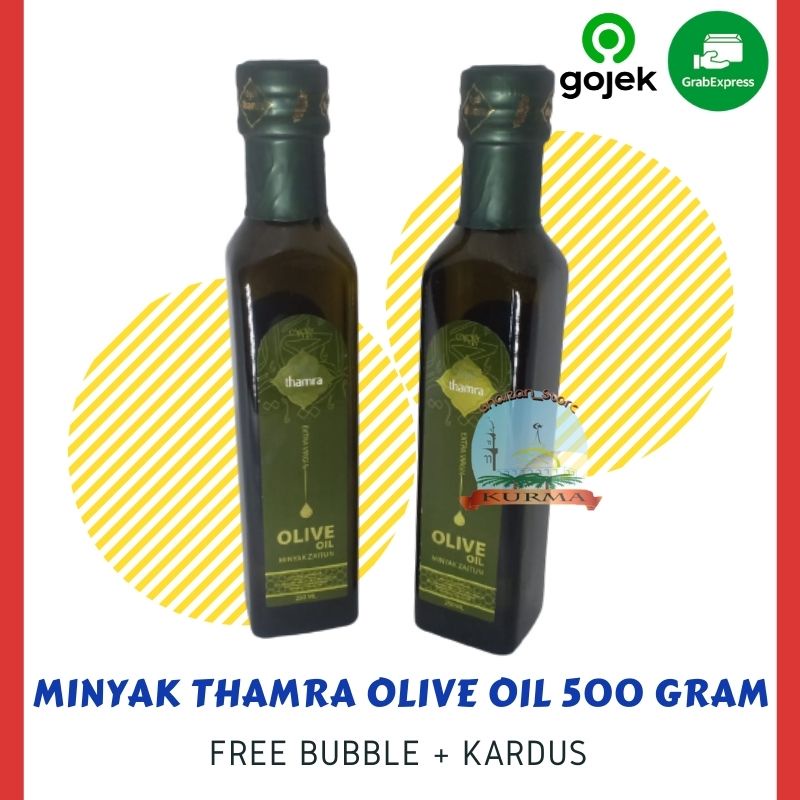 [ COD ] THAMRA Olive Oil Evoo TOP QUALITY 500 ML | IMPORT ASLI TURKI | Minyak Zaitun asli