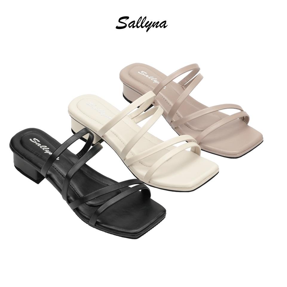 "TLD.26Au22ᵀ" Sallyna RISKA - Heels Sandal Tali Wanita 3 cm