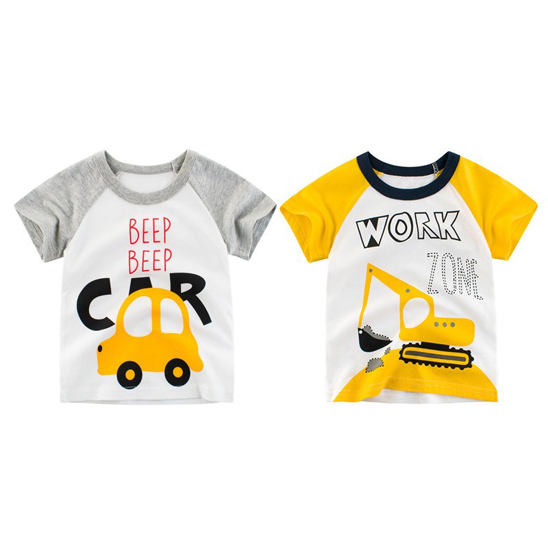 Kaos T Shirt Katun Casual Anak Laki laki Lengan Pendek Kaos T Shirt Katun Casual Anak Laki laki Lengan Pendek