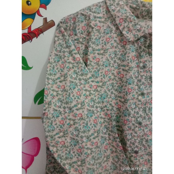 tunik katun bunga bunga
