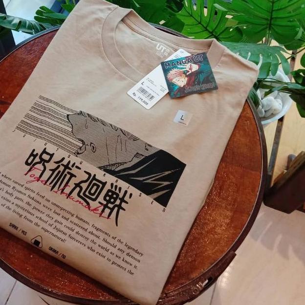 ✶ KAOS UNIQLO JUJUTSU KAISEN INUMAKI KAOS UT UNIQLO PREMIUM ♩