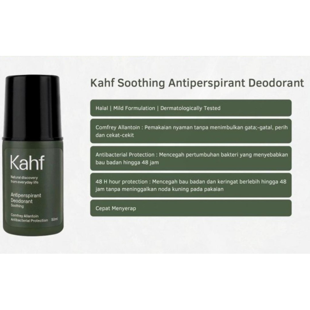 KAHF Soothing Antiperspirant Deodorant 50 ML (For Men ) #Vitamin_KU