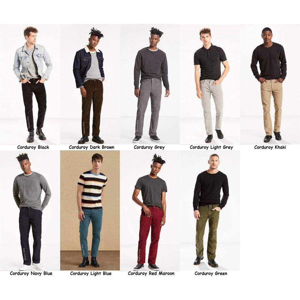Celana Corduroy Panjang Pria Pants Celana Jeans H8I7