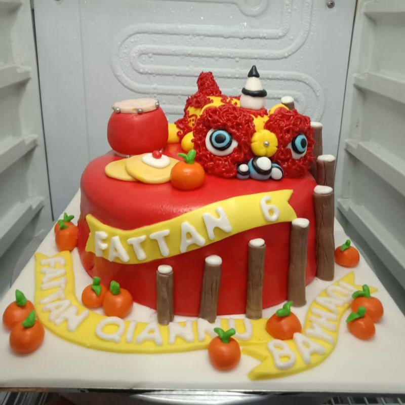 

kue ulang tahun barongsai