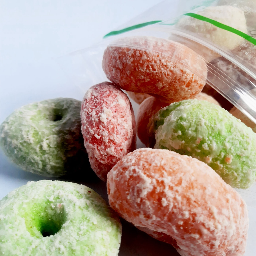 

DONAT WARNA - Camilan/Jajanan Olahan Lezat Manis - Netto 270 Gram