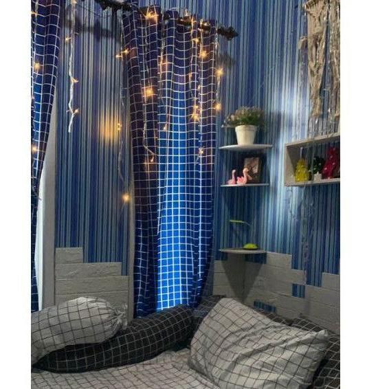(BISA COD) GORDEN JENDELA/GORDEN PINTU MOTIF KOTAK-KOTAK