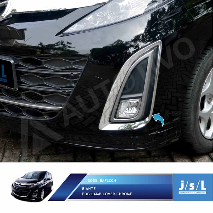 Aksesoris Fariasi Tambahan   Mazda Biante Cover Lampu Kabut JSL/Fog Lamp Cover Chrome