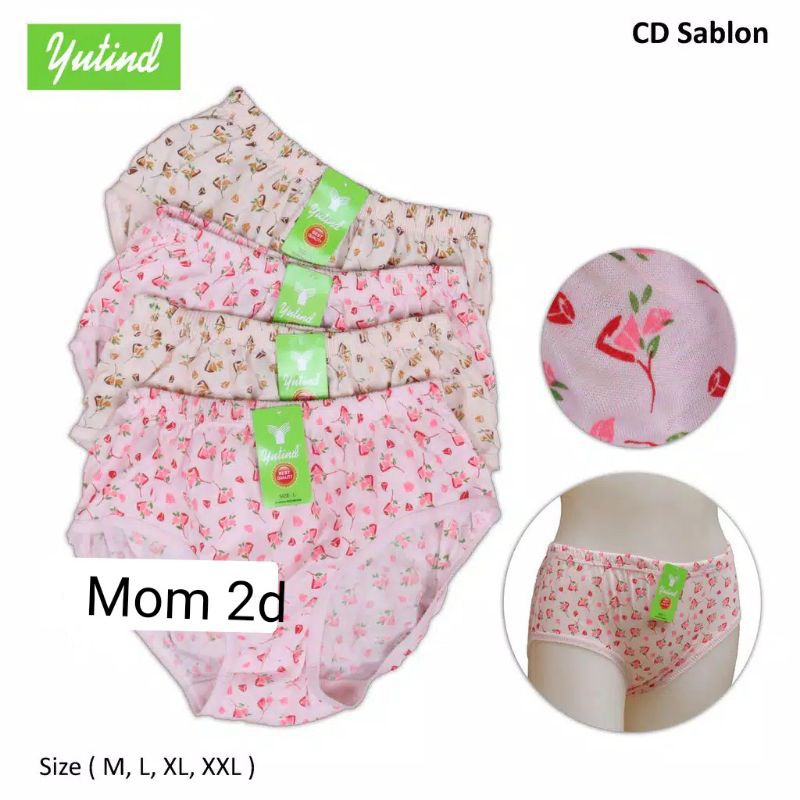 Celana dalam wanita Yutind Sablon
