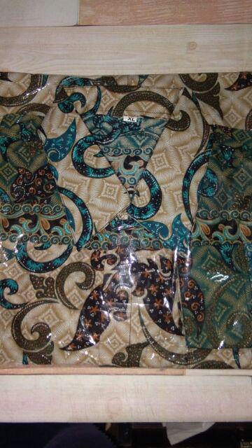 Bswart Batik Hrb026 Kenongo Lengan Panjang Padi Pekalongan M L Xl Batik Pria Murah Modern Grosir