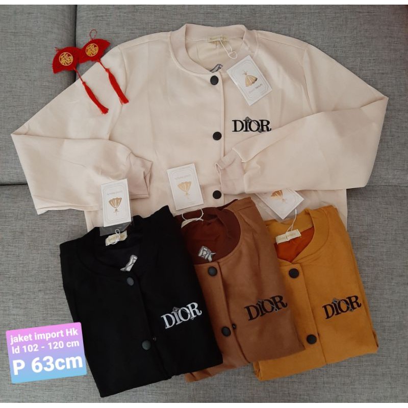 Baju dingin jacket Jaket Dio* jacket atasan import Hk women