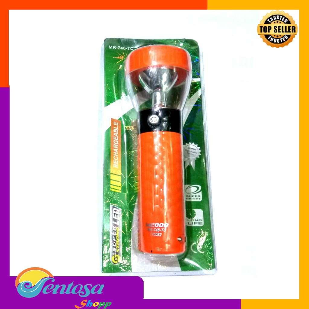 Senter Multifungsi Lampu Emergency Led FlashLight M2000 - senter multifunsi - pencahayaan