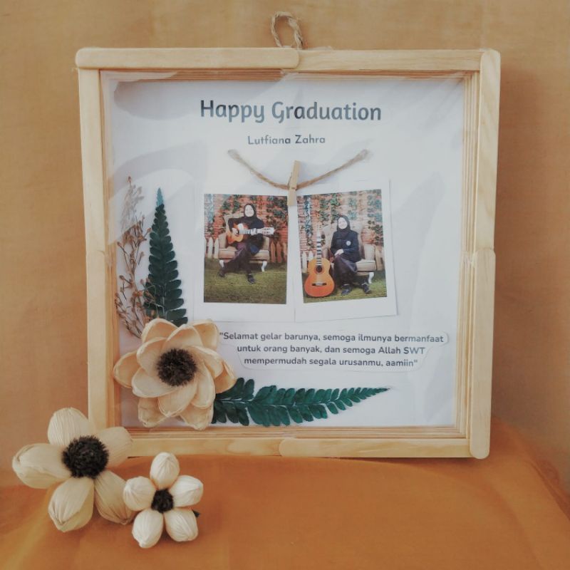 kado unik/Gift frame 3d stik es krim/ Hampers frame/ kado ultah