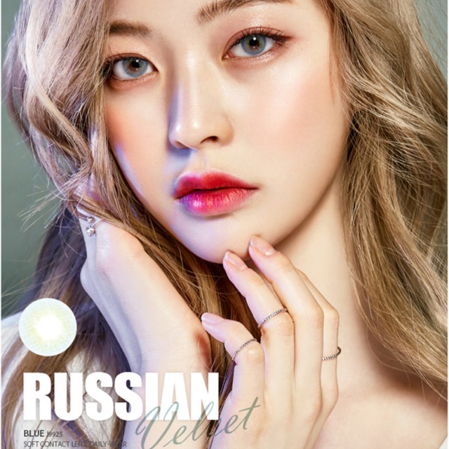 Russian velvet in blue softlens import korea