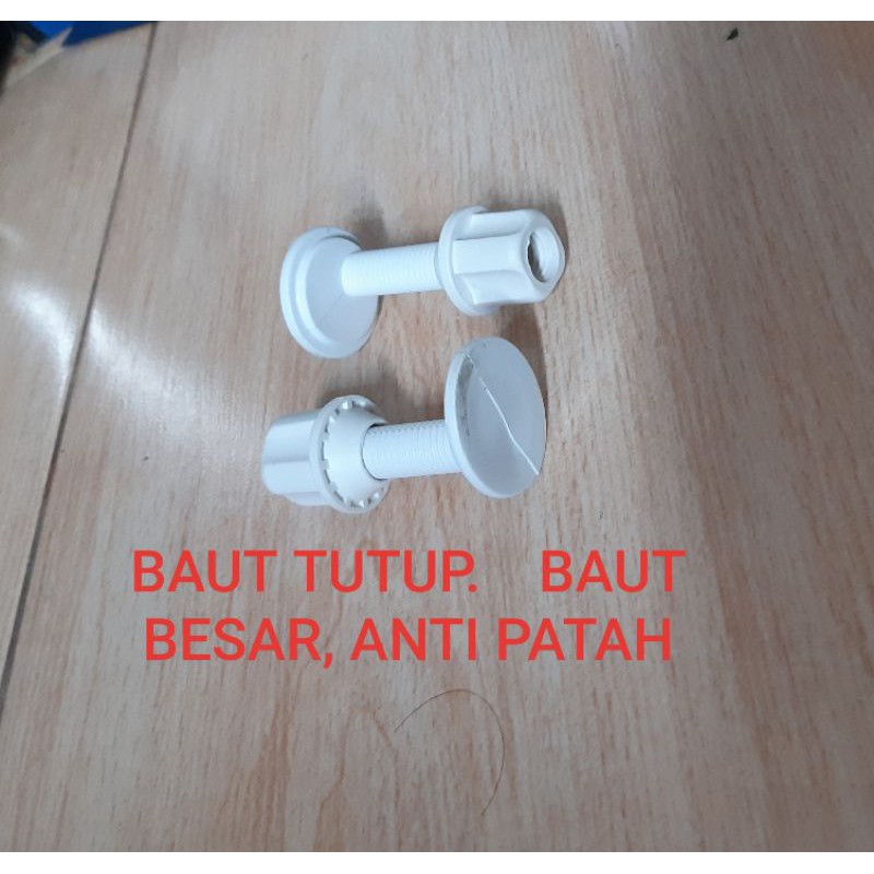 Baut tutup KLOSET, baut besar anti patah,33mm, united,model maspion,