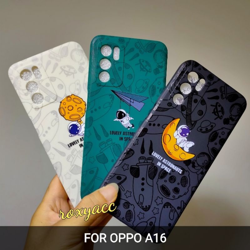 CASE MOTIF NASA ASTRONOT OPPO A16 SOFTCASE SILIKON CASING GAMBAR