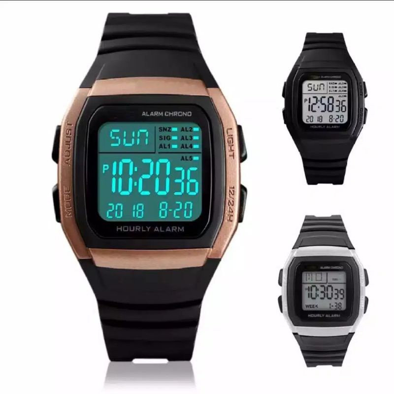 JAM TANGAN DIGITAL RUBBER CASUAL VIRAL