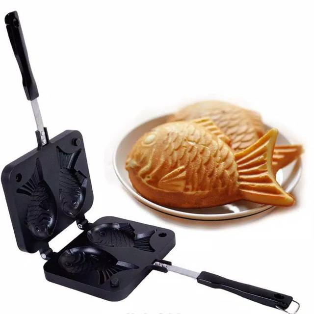 Wajan cetakan waffle / kue bentuk ikan / pan taiyaki
