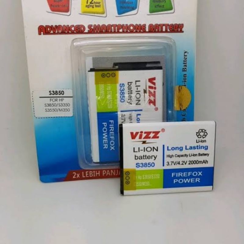 Baterai Batre Vizz Samsung Galaxy Corby 2 / S3850 Original Vizz