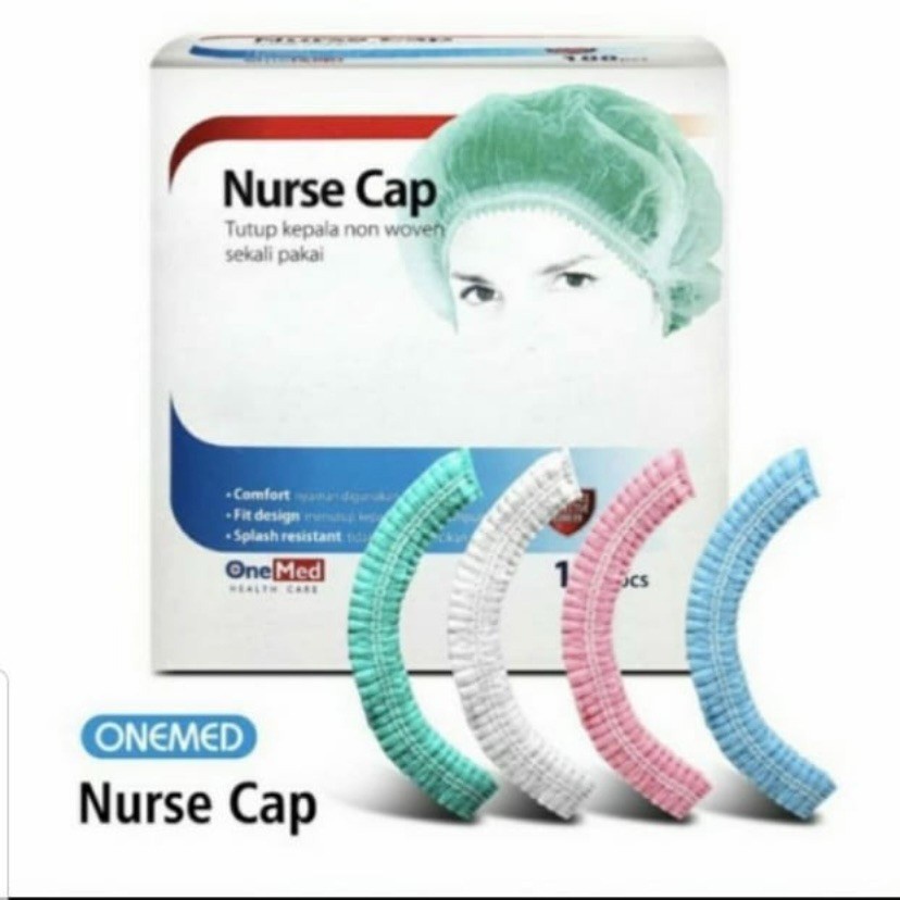 Nurse Cap OneMed Penutup Kepala Medis Topi Perawat One Med