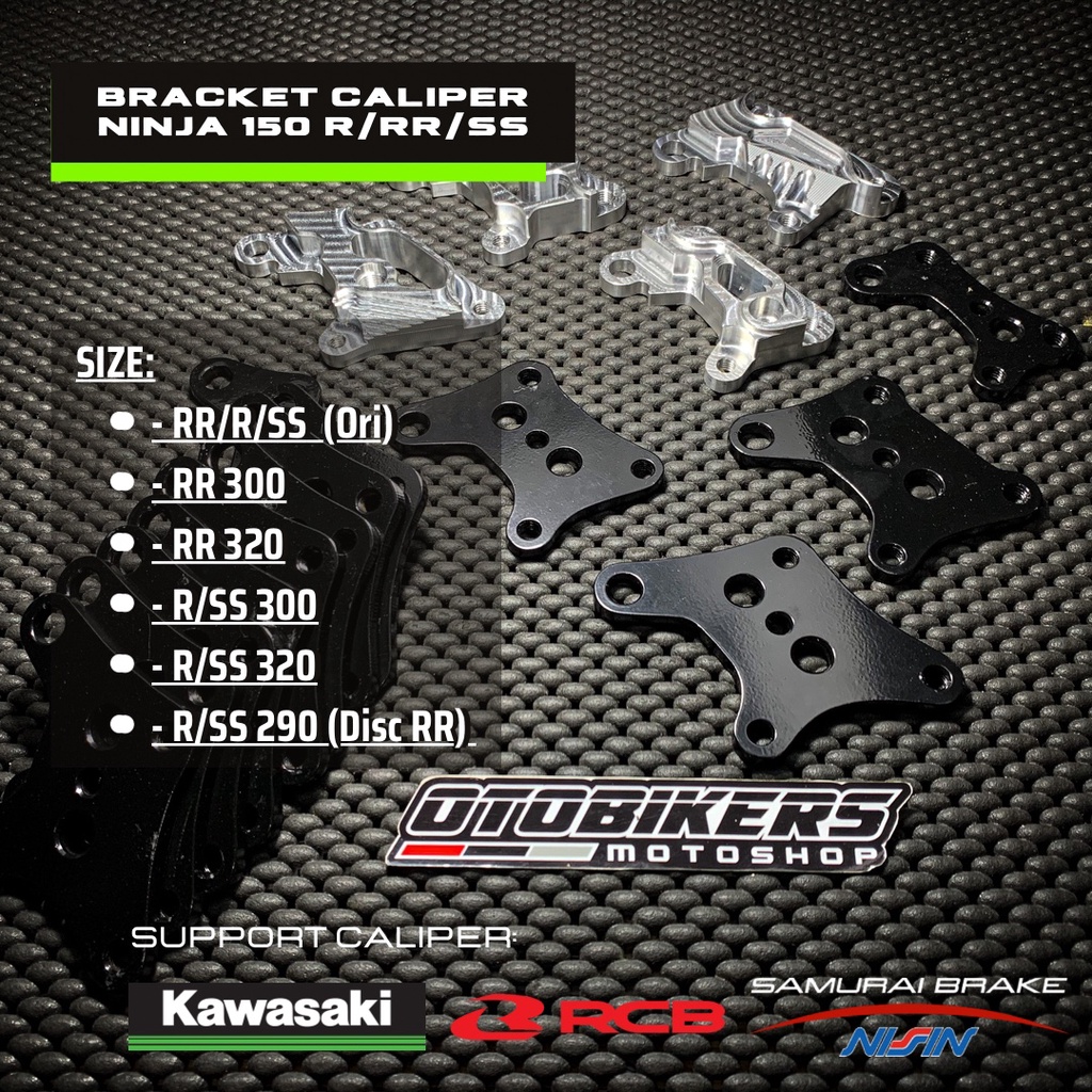 Jual BRACKET CALIPER NINJA 150 SS R KE RR 290 300 320 MM cakram breket