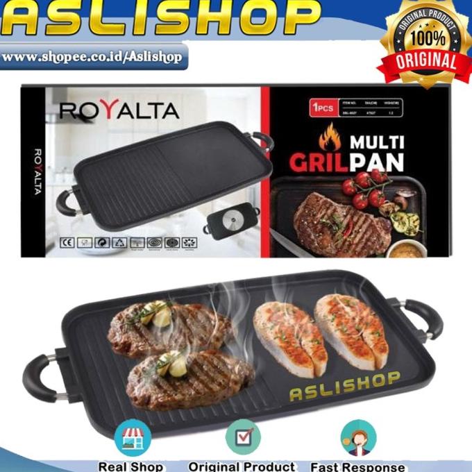 Jual Mt074 Tersedia Multi Grill Pan Teflon Diatas Kompor Alat Panggang
