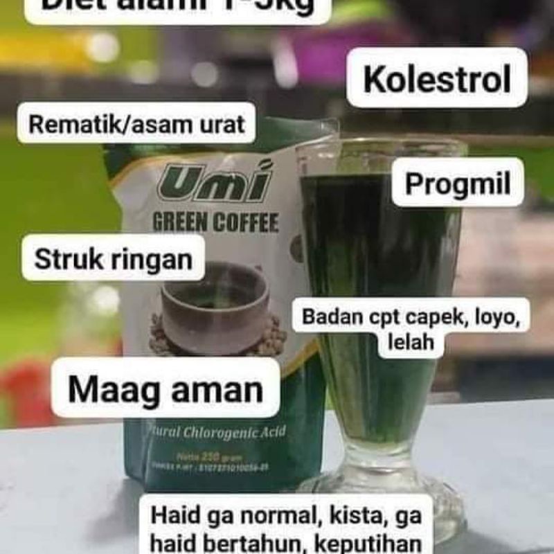 UMI GREEN COFFE KOPI HIJAU PELANGSING