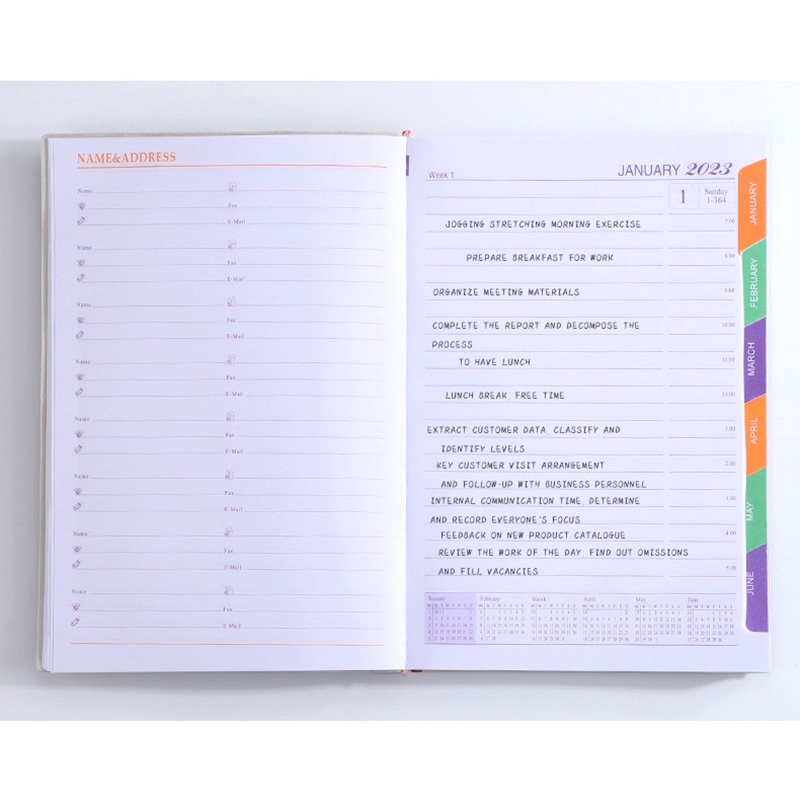 

Terlaris ✨ - 155 Lembar 2023 A5 Buku Agenda Harian Mingguan Cover Kulit Untuk Sekolahkantor3.1.23