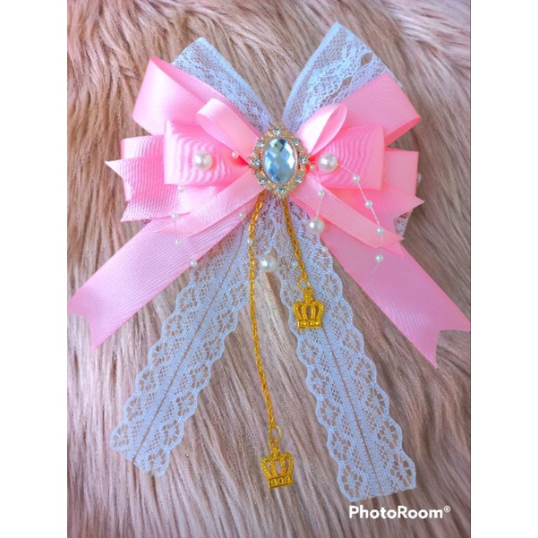 pita lighstick // korean ribbon brooch //pita aplikasi