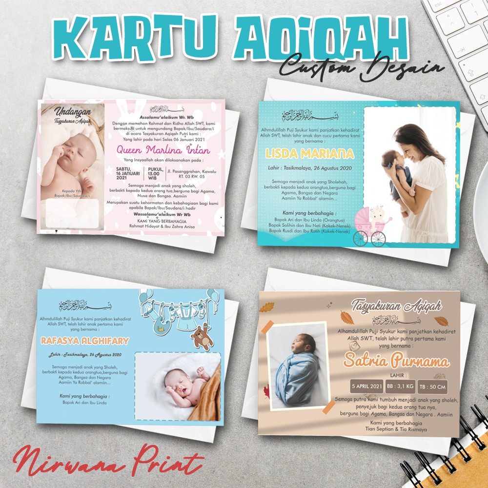

KARTU STIKER LABEL AQIQAH | STIKER SYUKURAN KELAHIRAN BAYI | STIKER BAYI