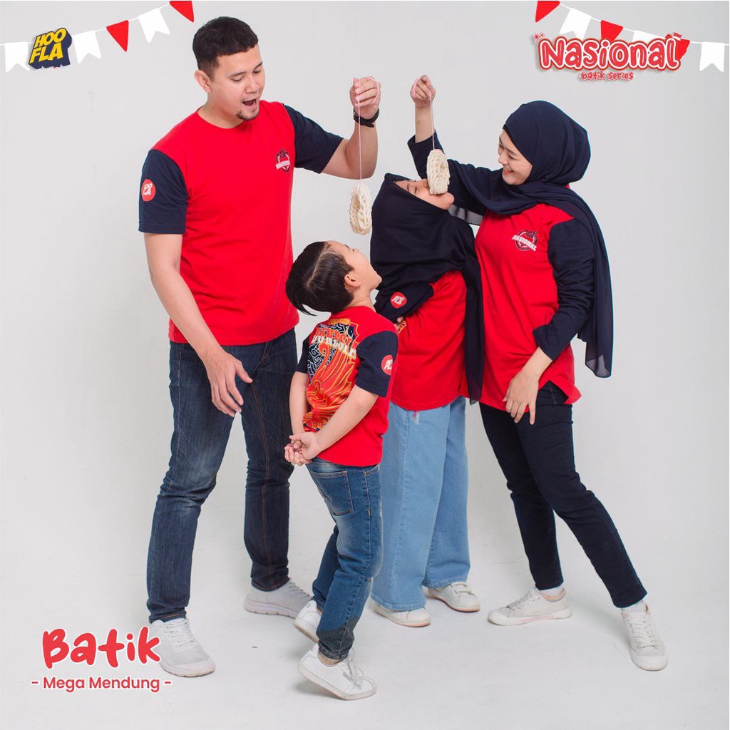 Baju Couple Keluarga Agustusan Kaos Kemerdekaan Anak Laki Laki Lengan Pendek Hoofla Kaos Agustusan Anak Kualitas Premium Terbaru