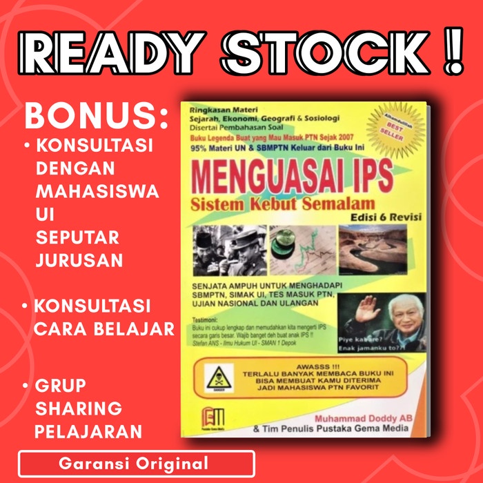 

❤BISA COD❤ BUKU SKS / Menguasai IPS Sistem Kebut Semalam / Buku Kuning SOSHUM PTN