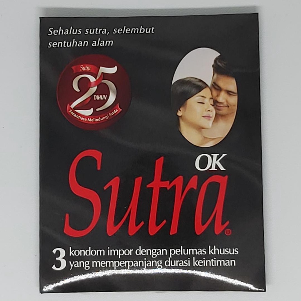 Kondom Sutra Hitam OK isi 3 pcs