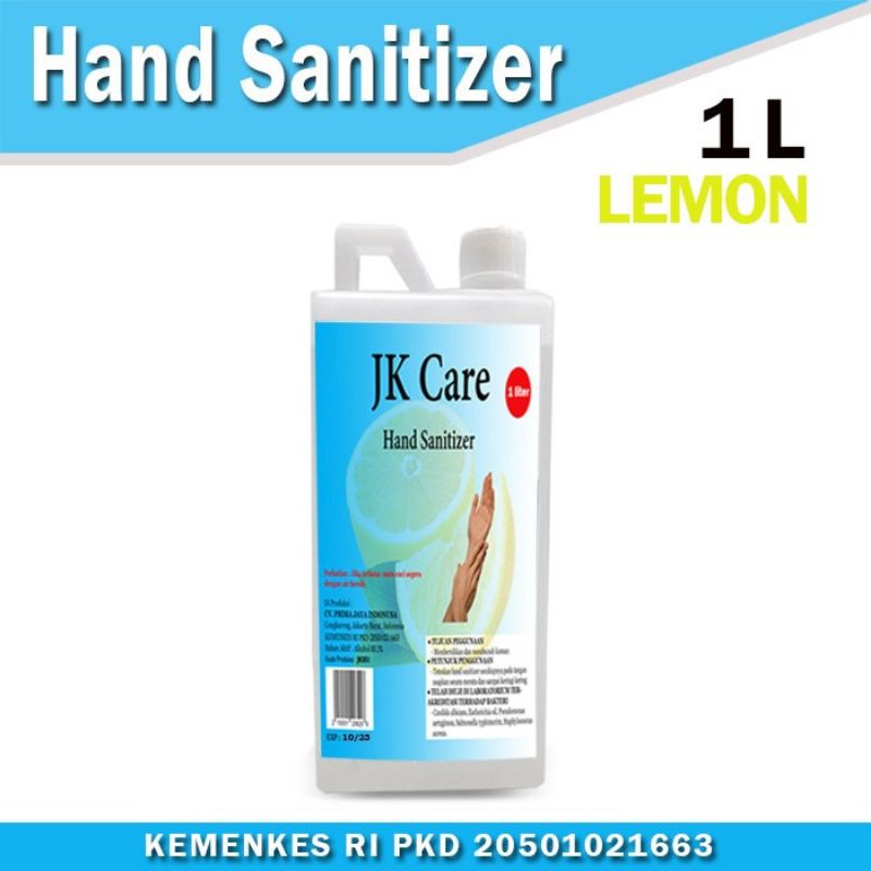 JKCARE HAND SANITIZER 1L Cair - Lemon